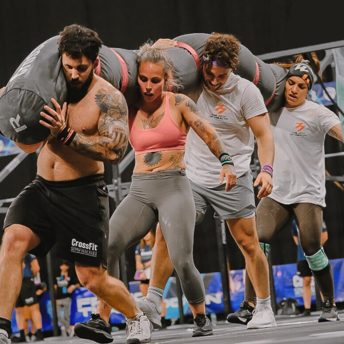 CROSSFIT SEMIFINALS TEAM 77 Feet Team Semifinals 2024 Rita García, Lola Guillén, Txete Garriga, Xavi Marco